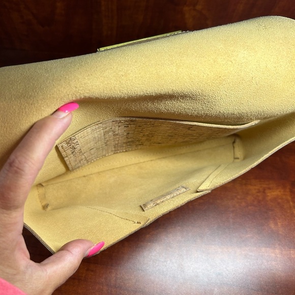 J. Crew Cork Textured Clutch.    Excellent Condition - Picture 5 of 7